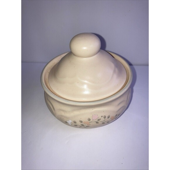 Vintage Pfaltzgraff, Sugar Bowl, Candy Dish, 1980s "Remembrance" with Lid - Picture 1 of 7
